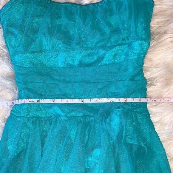 Body Wrappers P735 Dance Skate dress camisole gathered mesh skirt overlay - Picture 7 of 9